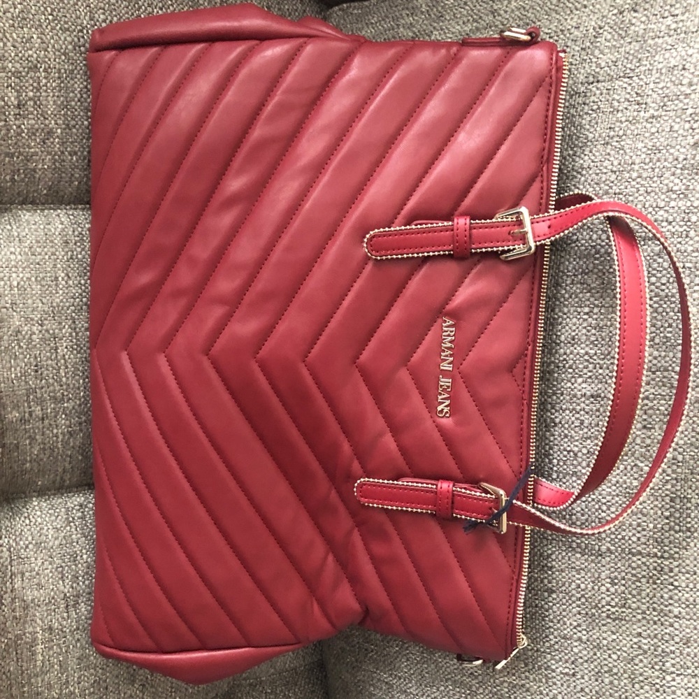 Armani leather purse